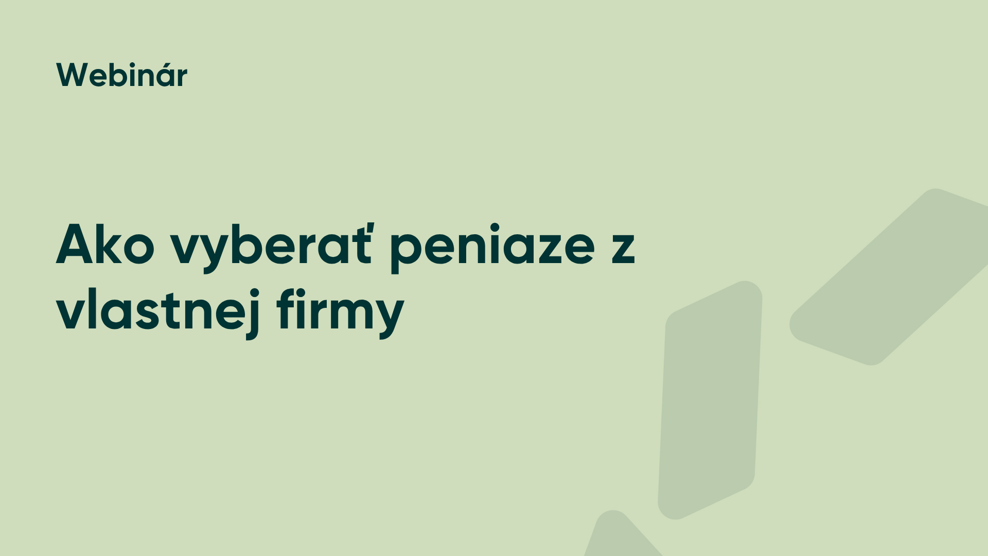 Ako vyberať peniaze z vlastnej firmy